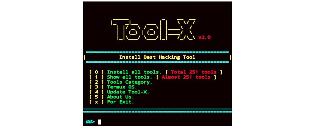 Install Tool-X. is a Kali Linux Tool installer