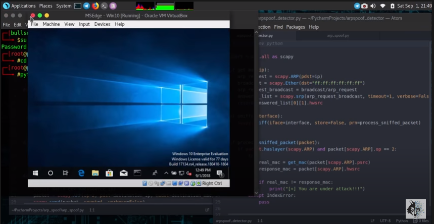 Arp Spoofer - ArpSpoof detector. Linux and WindowsThis runs on (Parrot) Linux. /arp-spoofer-detector-for-linux-and-windows/featured-image-preview.png
