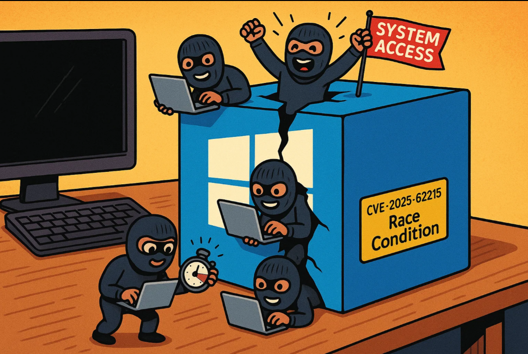 Your Windows Kernel has a race condition. You've probably never thought about race conditions. (Most people haven't. But stick with me...) It's there in EVERY Windows version currently supported. And it's being actively exploited right now. /cve-2025-62215-windows-kernel-race-condition/featured-image.png