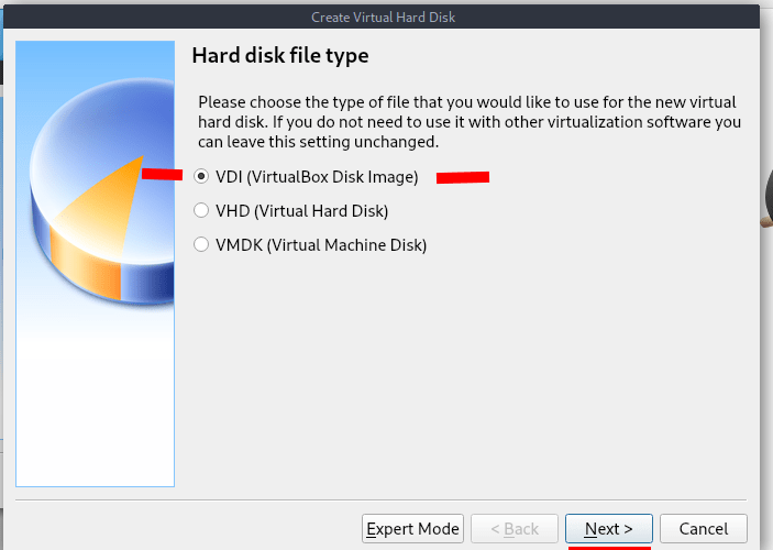 Creat Virtual hard disk