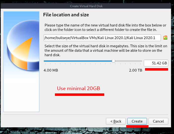 File location and size