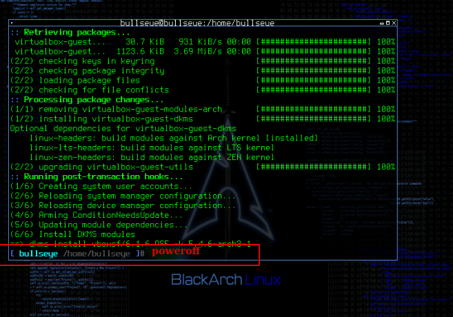 arch linux blackarch packages