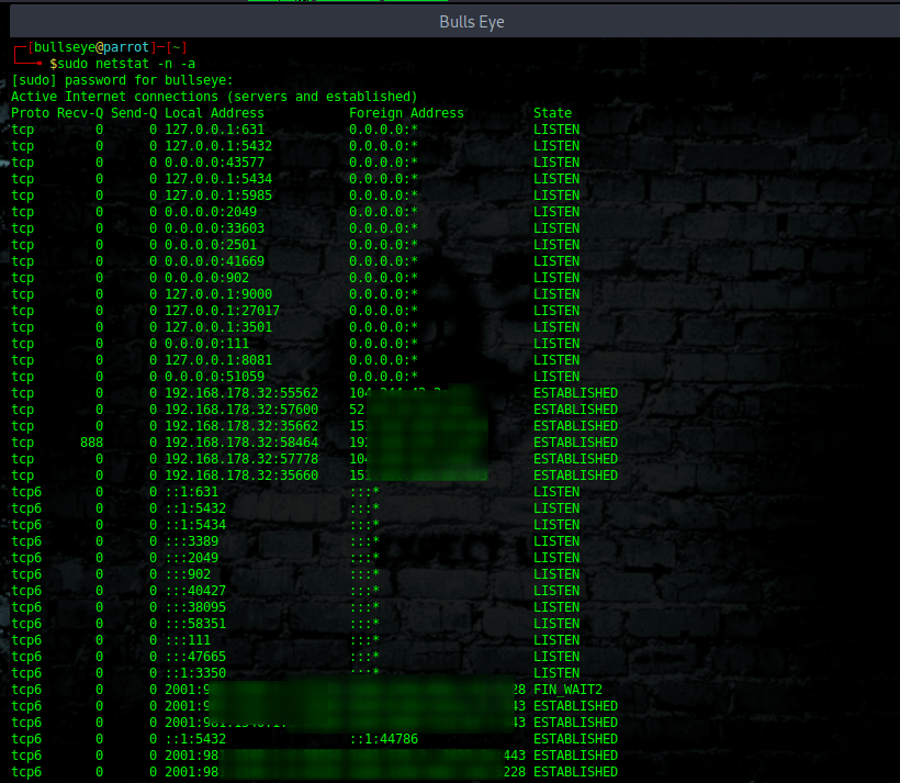 Wildcards Understanding and Using for Hacking 15 Netstat Wildcard