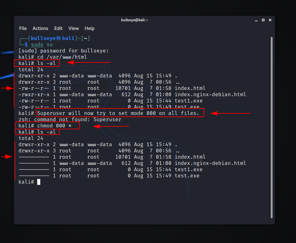 Chmod file reference trick